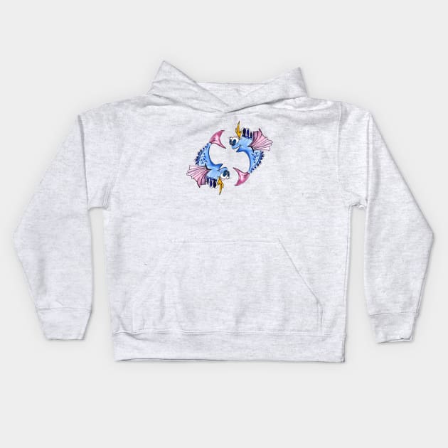 Piscean.  Pisces. the fish Kids Hoodie by lisenok